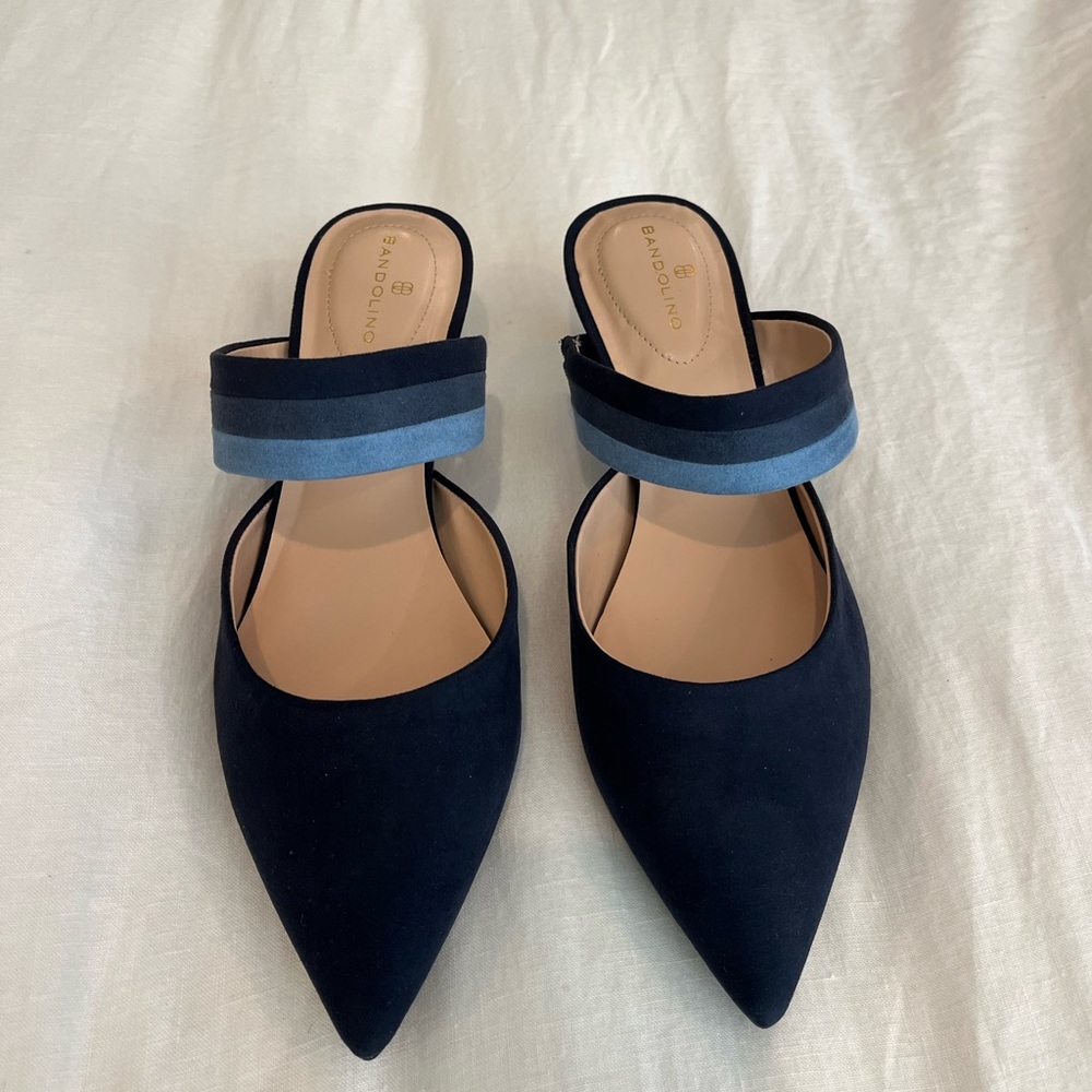 Bandolino Marelli 2 Strap Mule, New Luxe Navy, size 8.5